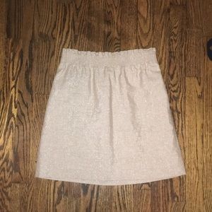Gold JCREW SIDEWALK skirt. gently worn, size 00